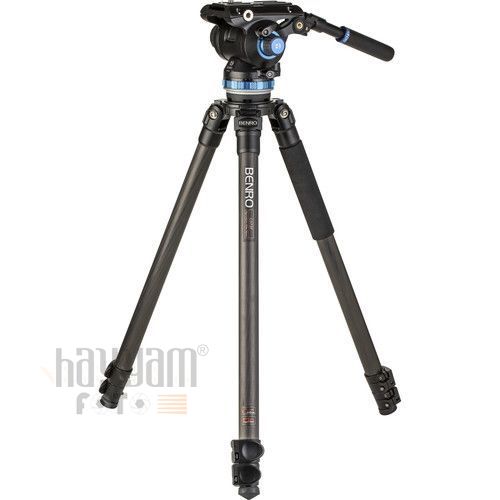 Benro C-373FBS8PRO Carbon Fiber Hidrolik Profesyonel Video Tripod Kit