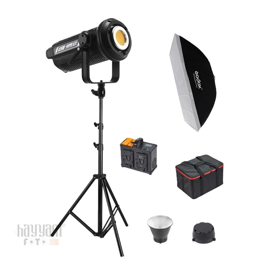 GDX LV-700C-II Full Set (70x100 Softbox + 260 cm Kalın Işık Ayağı)