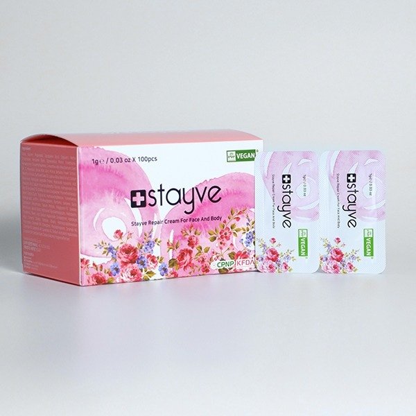 Stayve  Vegan Repair Cream / Cilt Onarıcı Bakım Kremi ( 1g x100 adet/kutu )