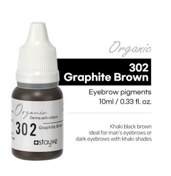 302-Graphite Brown-Haki Siyah Kahve Organik Kaş Pigment