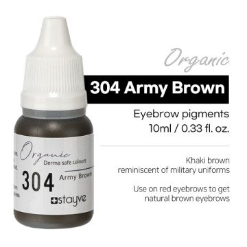 304-Army Brown-Askeri Kahve Organik Kaş Pigment