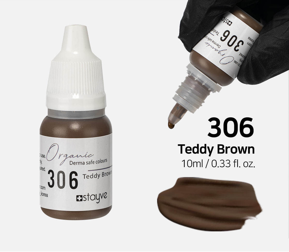 306-Teddy Brown- Sıcak Açık Kahve Organik Kaş Pigment