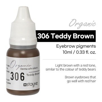 306-Teddy Brown- Sıcak Açık Kahve Organik Kaş Pigment