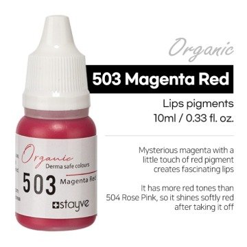 503-Magenta Red-Macenta Kırmızı Organik Dudak Pigment