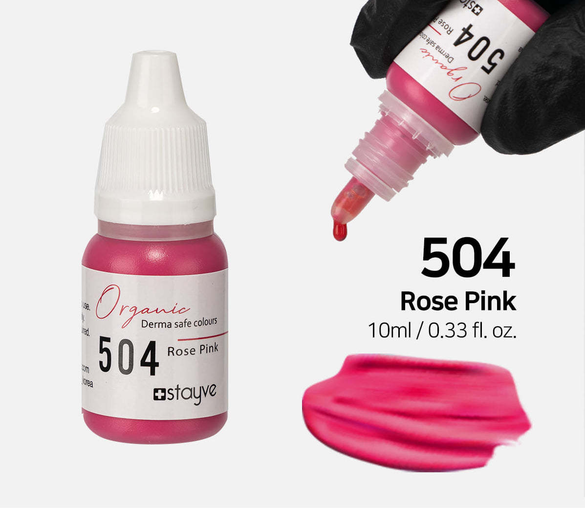 504-Rose Pink-Gül Pembe Organik Dudak Pigment