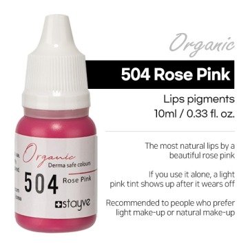 504-Rose Pink-Gül Pembe Organik Dudak Pigment