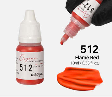 512-Flame Red-Alev Kırmızı Organik Dudak Pigment