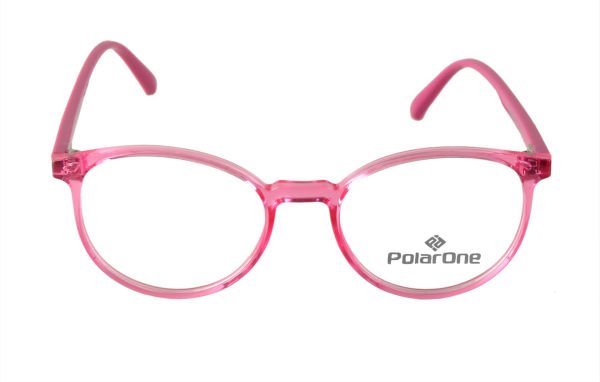 Polarone Tr-90 Çocuk gözlük çerçevesi Model : 325  43-16 Ş.PEMBE GÖVDE OPAK PEMBE KOL C6