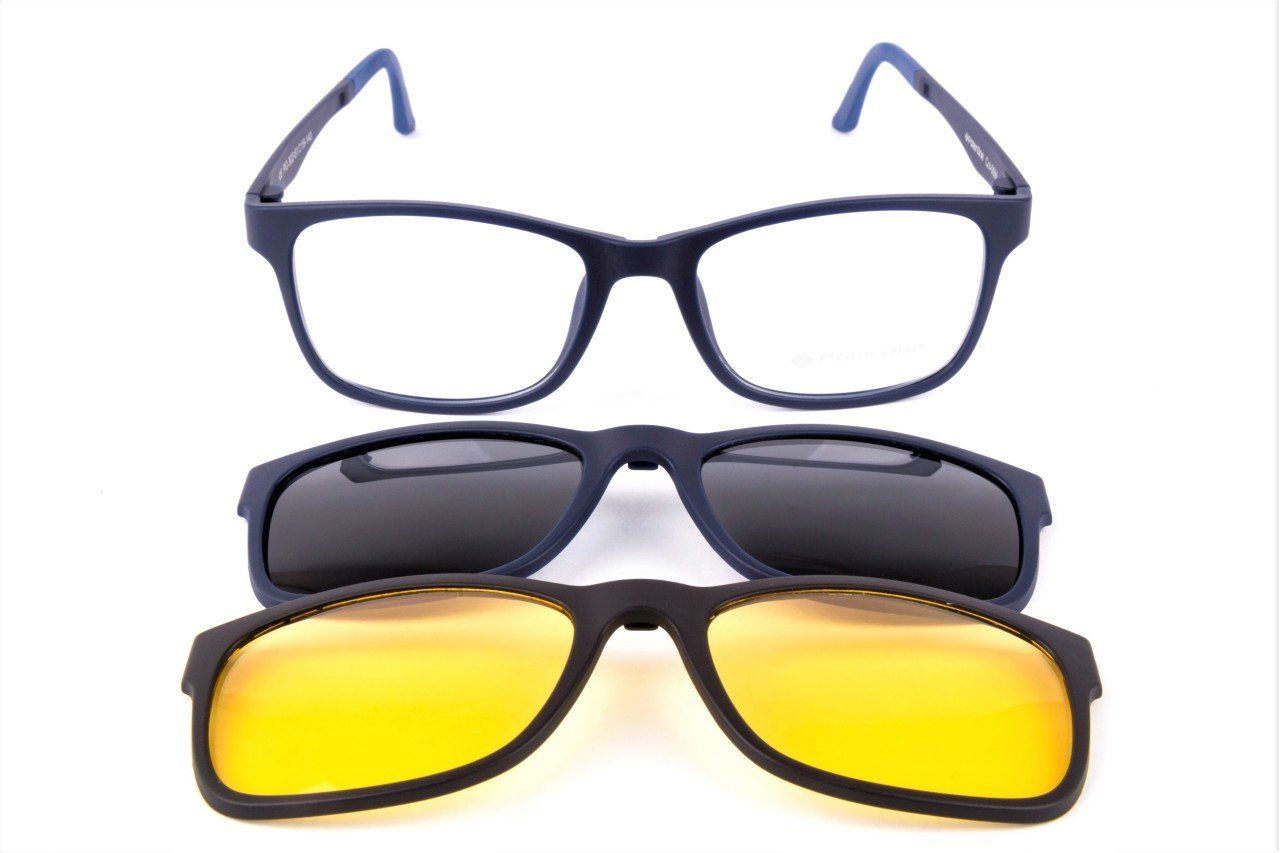 PolarOne Clipsli Optik Gözlük Çerçeve Clip On  Mod 302