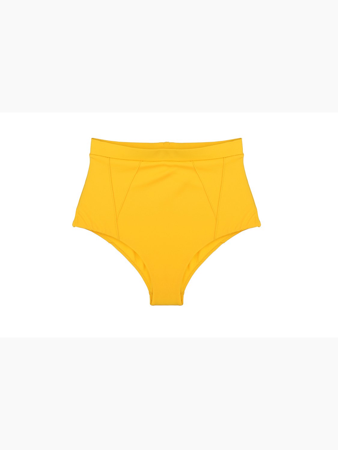 Sarı Süper Yüksek Bel Bikini Altı
