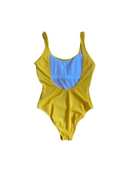 Printed Swimsuit Yellow Girl Power