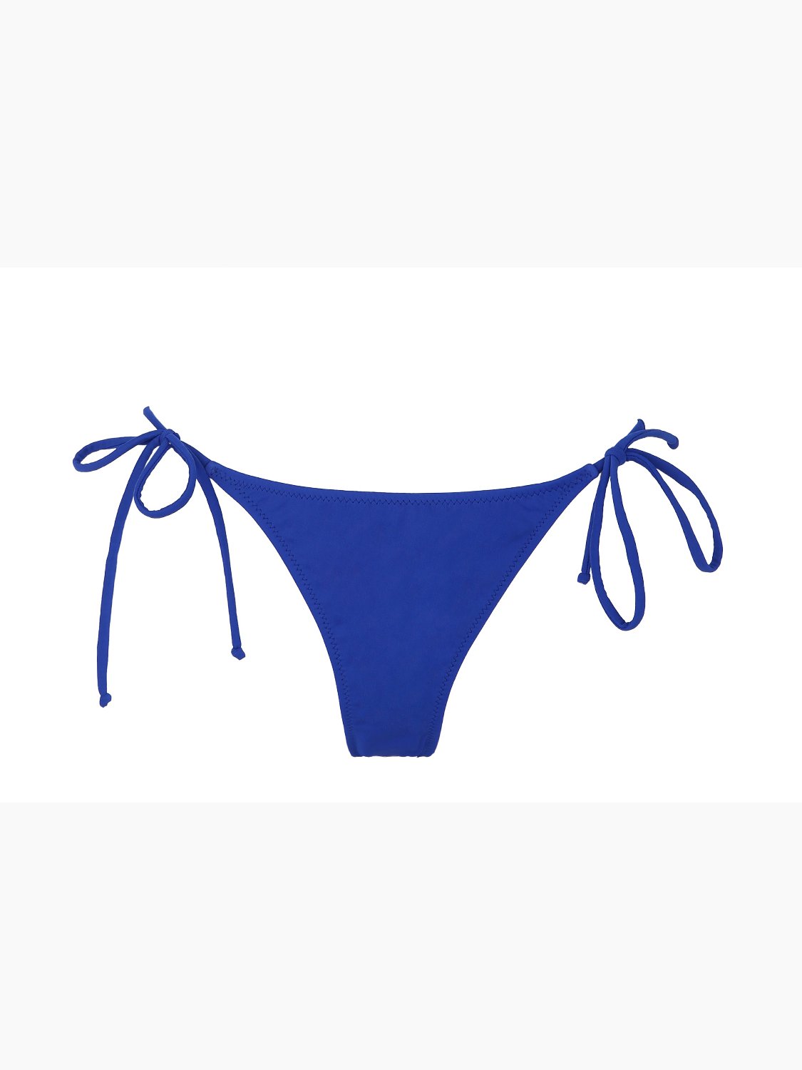 Mavi Kenarları ince İp Bağlama Detaylı Bikini Altı