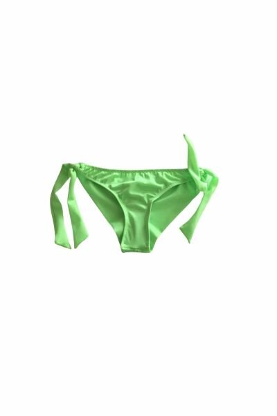Neon Brezilya Yeşil Kalın İp Bağcıklı  Bikini Altı