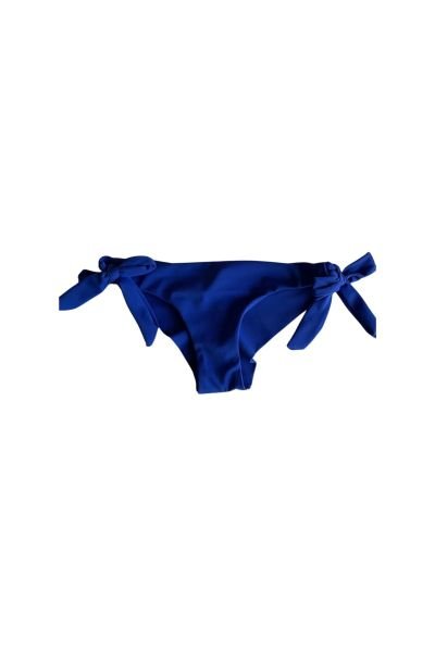 Mavi Brezilya Kalın İp Bağcıklı  Bikini Altı