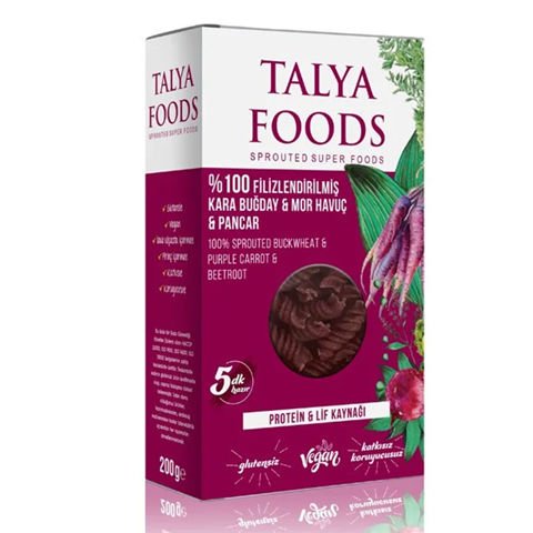 Talya Foods Karabuğday & Mor Havuç Makarnası 200 Gr