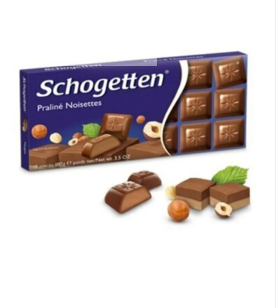 Schogetten Fındıklı Nuga Dolgulu Sütlü Çikolata 100 Gr