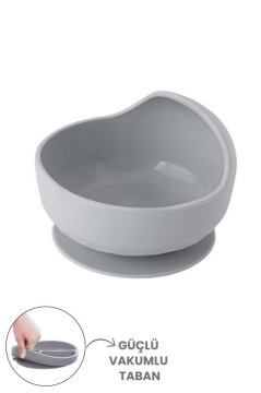 Silicolife Eğimli Mama Kasesi, Vakum Tabanlı Bebek Çocuk Eğimli Mama Tabağı - 2 Mama Kaşığı Hediyeli