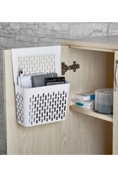 Dolap İçi Asılabilir Düzenleyici, Mutfak Banyo Dolap Kapağı Sepet Poşetlik Askılık Organizer 1 Adet