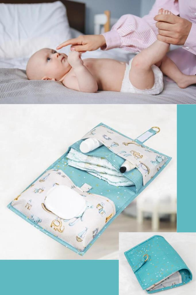 Onikiden Bebek Alt Bakım Çantası, Baby Alt Açma Değiştirme Katlanır Organizer