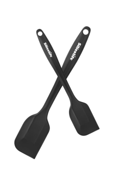 Silicolife Büyük ve Küçük Spatula Seti, Isıya Dayanıklı Yanmaz Yapışmaz Silikon Spatula 2’li Set
