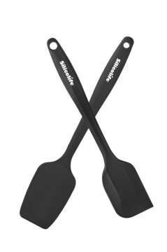 Silicolife Büyük Spatula Seti, Isıya Dayanıklı Yanmaz Yapışmaz Silikon Büyük Spatula ve Kaşık Spatula 2’li Set