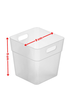 Flora 10 Adet Buzdolabı Kapak Raf Düzenleyici, Mutfak Banyo Çekmece İçi Mini Organizer Kutu 10’lu Set
