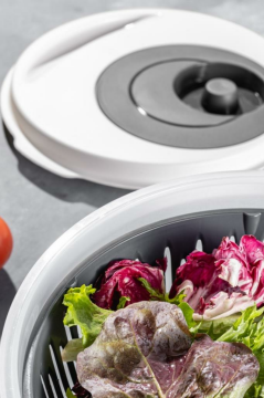 Flora Pratik Salata ve Sebze Kurutucu 4,5 Litre, Meyve Sebze Marul Yeşillik Yıkama Kurutma Kabı