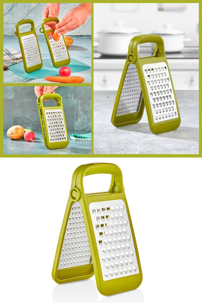 Flosoft Ayrılabilir Inox Paslanmaz Çelik Rende, Pratik Katlanabilir Özel Tasarım Rende