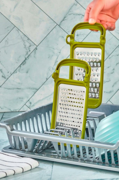 Flosoft Ayrılabilir Inox Paslanmaz Çelik Rende, Pratik Katlanabilir Özel Tasarım Rende
