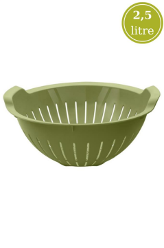 Flosoft Makarna Süzgeci 25 cm, Kulplu Sebze Meyve Yıkama Süzgeci 2,5 litre