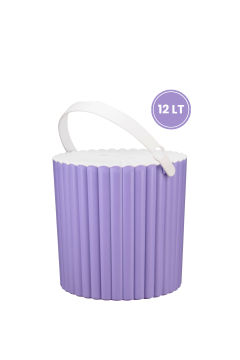 FLORA 2'Lİ UN VE BAKLİYAT KABI, TRENDY ÇOK AMAÇLI SAKLAMA KOVASI F365 LİLA