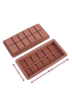 Dubai Çikolatası Kalıbı Silikon Çikolata Kalıbı 1 Adet 18x8x2 cm