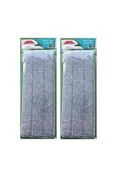 Flora Fora F394 Sihirli Tablet Mop Yedek Bez Mikrofiber Tablet Mop Yedek Bezi 2 Adet Gri 12 X 33 Cm