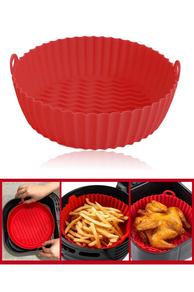 Silicolife Airfryer Silikon Pişirme Kabı – Tüm Hava Fritözleriyle Uyumlu