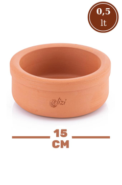 Elizi Çömlekleri 4 Adet Toprak Güveç Kasesi, Fırın Sütlaç Yoğurt Kabı 4’lü Set (4x500ml)