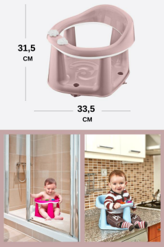 Flosoft Kaymaz Vakum Ayaklı Bebek Banyo Oturağı & Mama Oturağı 2in1
