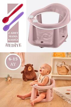 Vakumlu Bebek Banyo & Mama Oturağı + Silicolife 2 Adet Silikon Mama Kaşığı Hediye