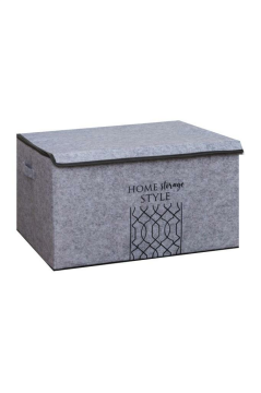 Keçe Kapaklı Mega Plus Baza Hurcu, Çok Amaçlı Düzenleyici Organizer Kutu Mega Boy 57x41x31 Cm
