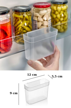 Flora 5 Adet Asılabilir Buzdolabı Düzenleyici, Çok Amaçlı Mini Kutu, Dolap İçi Organizer 5’li Set