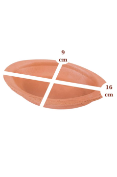 Elizi Çömlekleri 3’lü Mini Oval Kase, Çok Amaçlı Toprak Sunum Servis Kase Çömlek 3 Adet