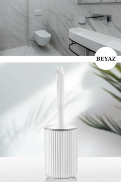 Flora Yuvarlak Tuvalet Fırçalık, Klozet Banyo WC Temizlik Fırçası
