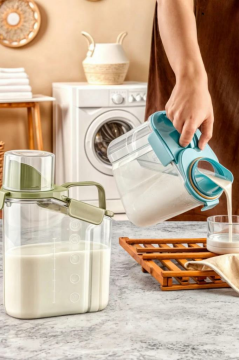 Flora Çok Fonksiyonlu Un, Bakliyat, Deterjan Saklama Kabı (Contalı Sızdırmaz) 1100 ml 3'lü Set