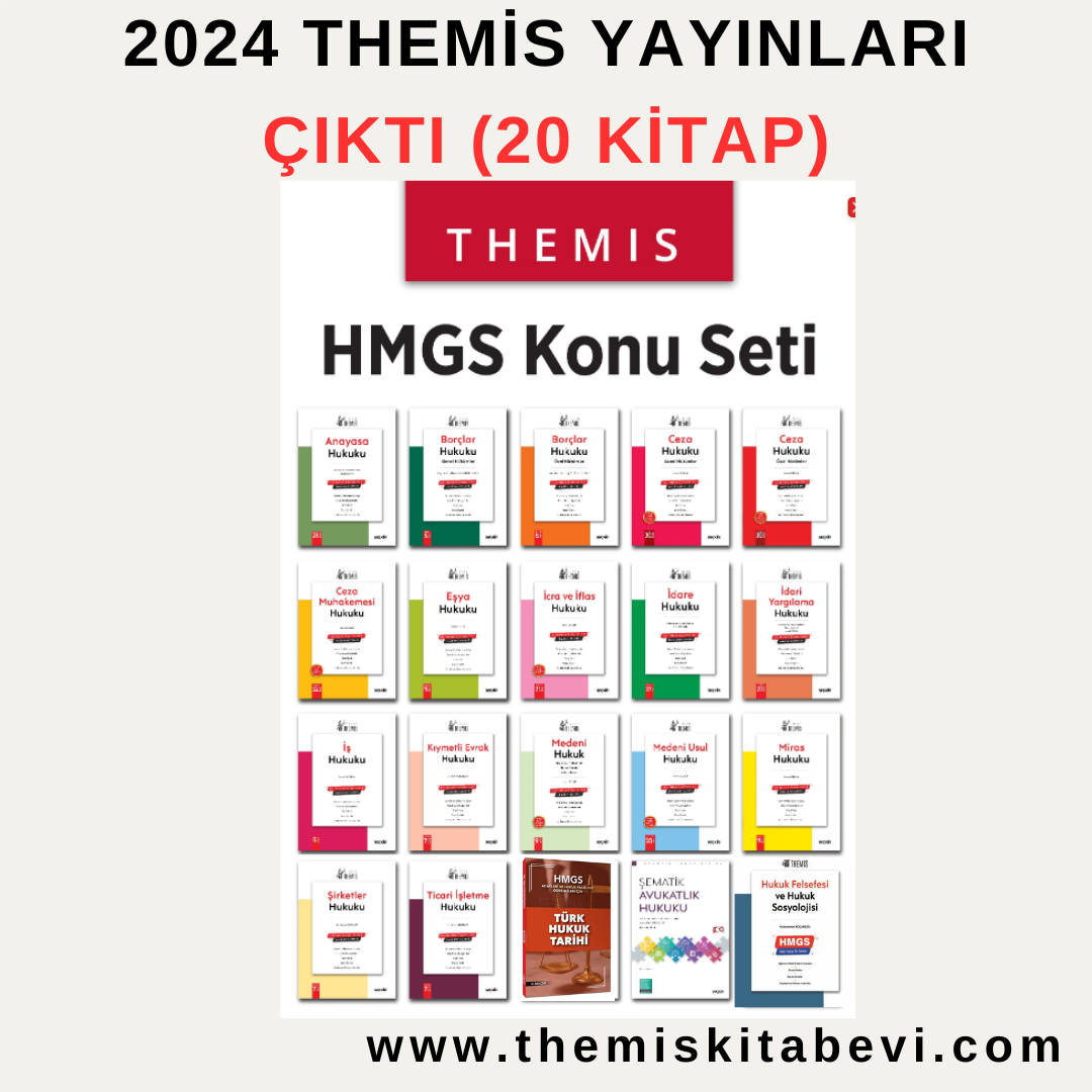 THEMIS – 2024 HMGS (Hukuk Mesleklerine Giriş Sınavı) Konu Seti (20 Kitap)