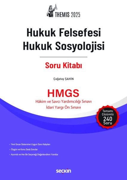 2025 THEMIS – Hukuk Felsefesi Hukuk Sosyolojisi Soru Kitabı (Çağatay Şahin)
