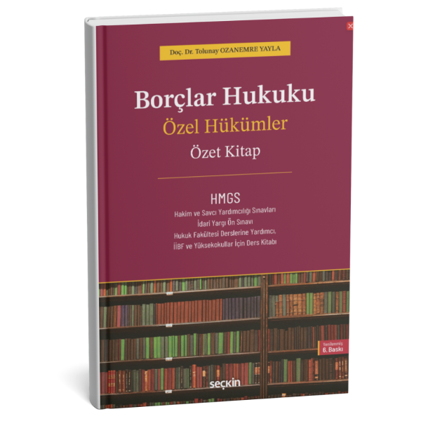 2025 Borçlar Hukuku Özel Hükümler 2'li Konu Soru Kitabı Seti (Doç. Dr. Tolunay OZANEMRE YAYLA)