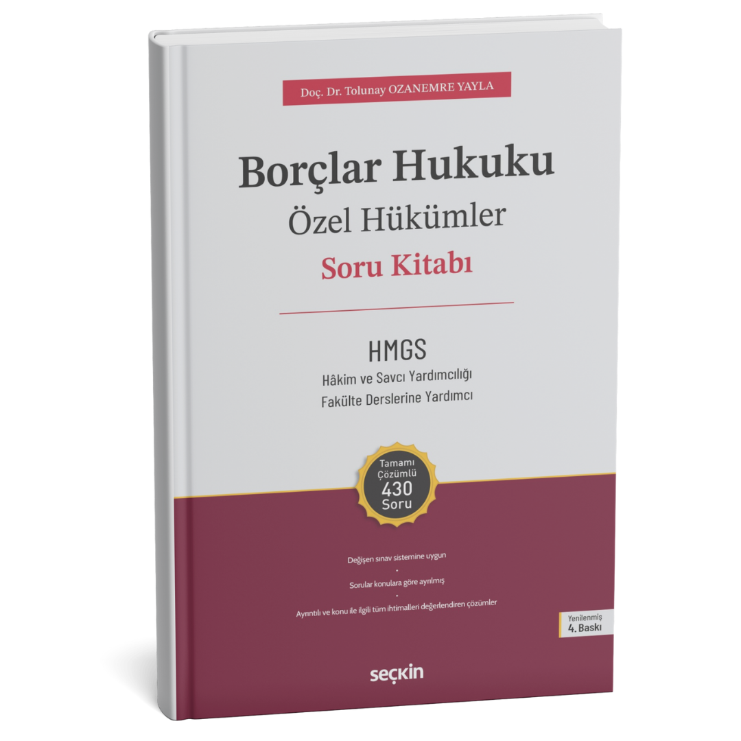 2025 Borçlar Hukuku Özel Hükümler Soru Kitabı (Doç. Dr. Tolunay Ozanemre Yayla)