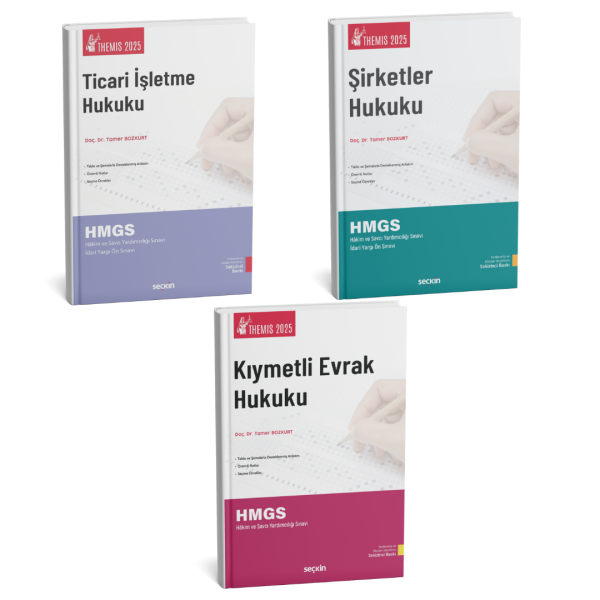 2025-THEMIS Ticaret Hukuku 3'lü Konu Seti (Kıymetli Evrak Hukuku, Ticari İşletme Hukuku, Şirketler Hukuku)