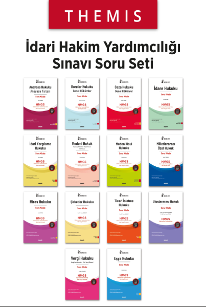 THEMIS İdari Hakim Yardımcılığı Sınavı Soru Seti 2025 (14 Kitap Tamamı Çözümlü 6560 Soru)
