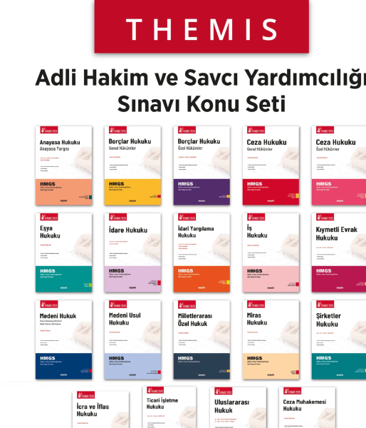 THEMIS Adli Hakim ve Savcı Yardımcılığı Sınavı Konu Seti 2025 (19 Kitap)