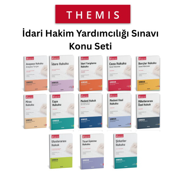THEMIS İdari Hakim  Yardımcılığı Sınavı Konu Seti 2025 (13 Kitap)